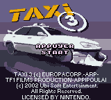 Taxi 3 (France) Title Screen